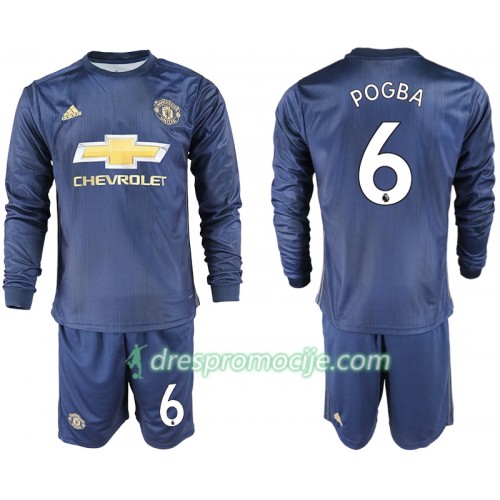 Manchester United Dres POGBA 6 Dječji Treći 2018/19 Dugim Rukavima Manchester United Dres POGBA 6 Dječji Treći 2018/19 Dugim Rukavima